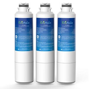 EcoAqua EFF-6027A Replacement Filter, Compatible with Samsung DA29-00020B, DA29-00020A, HAF-CIN/EXP, 46-9101 Refrigerator Water Filter, 3 Pack