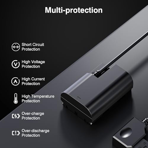 F1TP D-Tap to DR-E6 Dummy Battery Coiled Cable for V-Mount Battery - Replace LP-E6, LP-E6N, LP-E6NH Coupler for Canon EOS 5DS, 5DSR, 5D Mark II, 5D III, 5D IV, 60D, 60Da, 6D, 70D, 7D, 7D II, 80D - Image 8