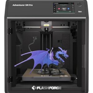 FLASHFORGE AD5M Pro 3D Printer, CoreXY 600 mm/s Printing Speed, 0.4 & 0.6mm 3s Quick-Swap 280°C Nozzles, 1-Click Auto Leveling, Fully Enclosed, 220×220×220mm Build Volume