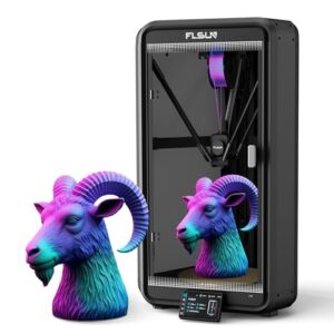 FLSUN T1 Pro 3D Printer, 1000mm/s High-Speed Printing, 60℃ Chamber Heat, Fully Auto Leveling and AI Camera, Support 300°C Print, Large Print Size 11.2″” x11.2 x13