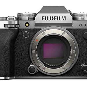 FUJIFILM X-T5 Mirrorless Digital Camera Body – Silver