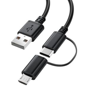 Fast Charger for Amazon Fire Tablet,Micro USB Cable USB C Charging Cord for Kindle Paperwhite,All Generation Fire HD 10 8 7 Plus,Max 11,Kids Pro,Edition Voyage Touch E-Readers,Type C Power Wire 6FT