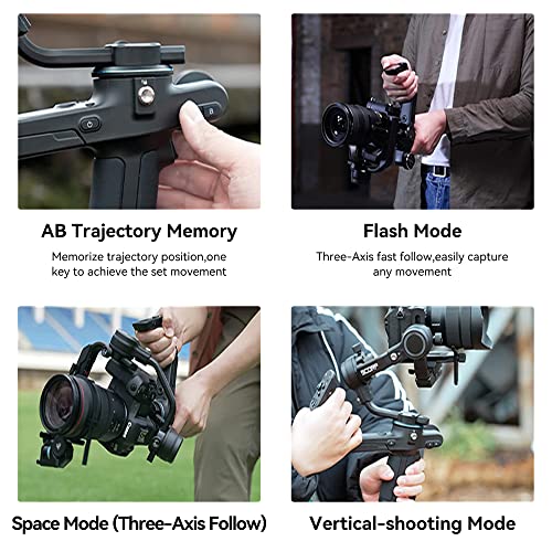 FeiyuTech SCORP-C Camera Gimbal Stabilizer, Max 5.5lbs Payload, 3-Axis Handheld Gimble Stabilizer for DSLR and Mirrorless Camera, Fits for Sony, Lumix, Nikon, Canon, Fujifilm, Cable Control - Image 3