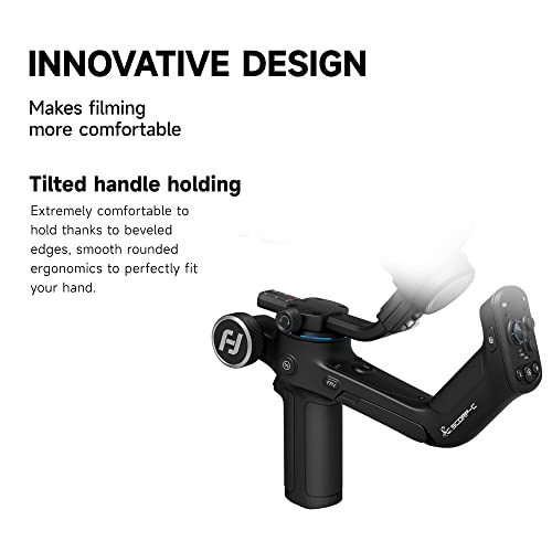FeiyuTech SCORP-C Camera Gimbal Stabilizer, Max 5.5lbs Payload, 3-Axis Handheld Gimble Stabilizer for DSLR and Mirrorless Camera, Fits for Sony, Lumix, Nikon, Canon, Fujifilm, Cable Control - Image 5