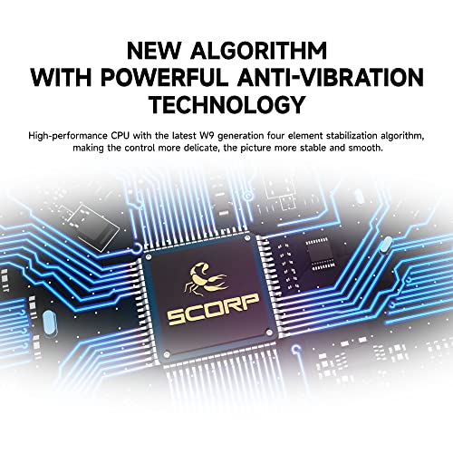 FeiyuTech SCORP-C Camera Gimbal Stabilizer, Max 5.5lbs Payload, 3-Axis Handheld Gimble Stabilizer for DSLR and Mirrorless Camera, Fits for Sony, Lumix, Nikon, Canon, Fujifilm, Cable Control - Image 6