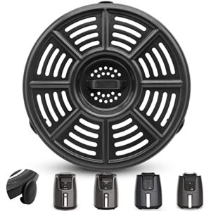 GCQ Air fryer Replacement Tray for Ninja Air Fryer 4 QT AF101, 8.2” Food Grade Air Fryer Grill Pan Crisper Plate Accessories Tray Rack Parts for Ninja Air Fryer XL 5.5 Qt AF150 Max XL 5.5 Quart AF161