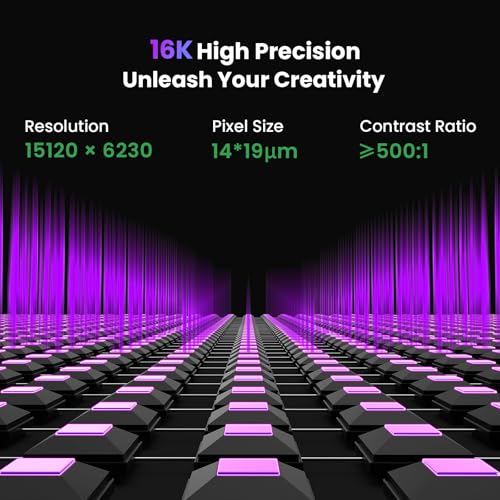 GK3 Pro Resin 3D Printer 16K 9.6-Inch High-Transmittance Screen with 385 COB Light Source Smart Auto-Detected Heating System & Auto Feeding System App Control 211 x 118 x H240mm Build Volume - Image 4