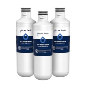 GLACIER FRESH Water Filter LT1000PC Replacement for Refrigerator, Compatible with MDJ64844601, ADQ747935 ADQ74793504 Water Filter (3 Pack)