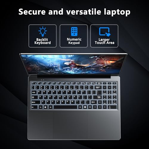 Gaming Laptop, 16 Inch Laptop Computer with Windows 11 Pro, Intel 12th Gen N150 Processor(up to 3.6GHz), 16GB RAM 1TB SSD, Backlit Keyboard, FHD 1920 * 1200, Bluetooth. - Image 6