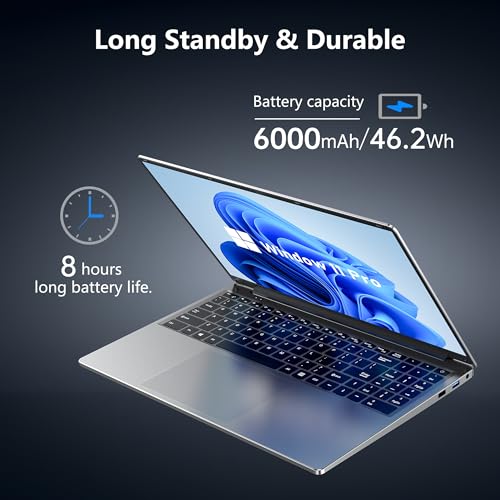 Gaming Laptop, 16 Inch Laptop Computer with Windows 11 Pro, Intel 12th Gen N150 Processor(up to 3.6GHz), 16GB RAM 1TB SSD, Backlit Keyboard, FHD 1920 * 1200, Bluetooth. - Image 7