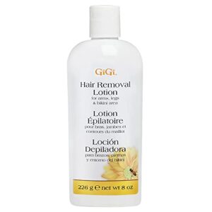 GiGi Hair Removal Cream for Face – Gentle Hair Removal Lotion for Women’s Arms, Legs & Bikini Area, Hair Remover for Sensitive Skin, 8 oz