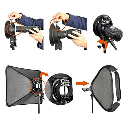 Godox 31x31inch 80x80cm Foldable Softbox Diffuser with S-Type Bracket for V1, AD200Pro, AD400Pro, TT350, V860II Series - Image 4