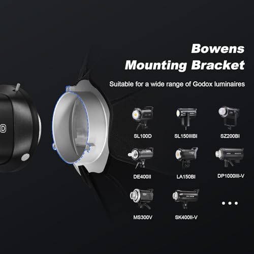 Godox SB-UE Octagon Softbox 47"/120cm Umbrella Softbox Reflector with Honeycomb Grid for Speedlight Flash (Bowens Mount) - Image 6