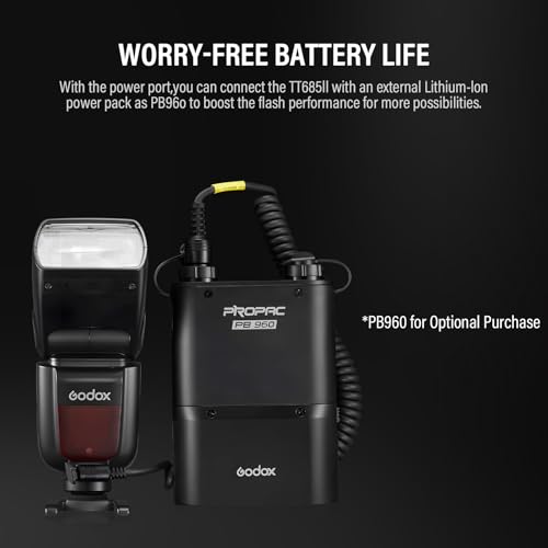 Godox TT685II-C Flash TTL 2.4GHz GN60 High Speed Sync 1/8000s Camera Speedlite Speedlight Light Compatible for Canon Cameras with Filter +Cloth(TT685C Upgraded Version) - Image 3