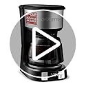 Gourmia GCM3518 5-Cup Programmable Drip Coffee Maker, Brew Later Timer, Adjustable 4-Hr Keep Warm, Pause & Serve, Freshness Timer, 700 W Compact Glass Carafe, EZ-View Water Window - Image 8