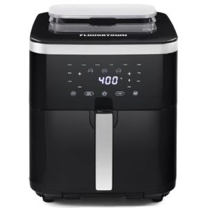 Guy Fieri’s Flavortown 6.5 Quart Steam Air Fryer with Moisture Lock Technology – Programmable Steamer and Air Fryer Combination, Temperature Control, 10-Presets, 1700 Watts
