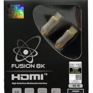HDMI 2.1 Certified Cable Supports 10K 8K @60Hz and 4K @120Hz Compatible with All TVs, BluRay, Xbox Series X, PS5 (10 Feet)