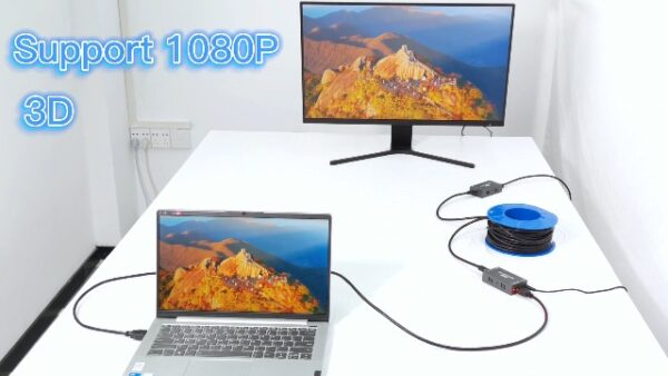 HDMI Extender 1080p@60Hz, 3D, Over Single Cat5e/Cat6/Cat 7 Cable Full HD Uncompressed Transmit Up to 164 Ft(50m), EDID and POC Function Supported (Transmitter and Receiver) - Image 8