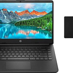 HP 14″ HD Business and Student Laptop, AMD Dual-Core Athlon Silver 3050U up to 3.2GHz, 8GB DDR4 RAM, 128GB SSD, WiFi, Webcam, HDMI, Bluetooth, Windows 10 with GalliumPi Accessories