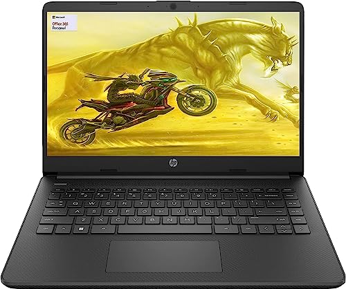 HP 14" HD Laptop, AMD Dual-Core CPU, 16GB RAM, 1000GB (1TB) SSD, 64GB eMMC,1Yr Office 365 w/Accessories(Black) - Image 2