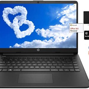 HP 14″ Thin Light Touchscreen Laptop, Intel Dual-Core N4020, 8GB DDR4 RAM, 128GB Storage(64GB eMMC+64GB Micro SD), Webcam, 1-Year Office, Win 10 Bundle with GalliumPi Mousepad (Black)
