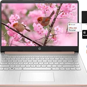 HP 14″ Touchscreen Laptop, Intel Dual-Core N4020, 8GB DDR4 RAM, 128GB Storage(64GB eMMC+64GB Micro SD), Webcam, 1Yr Office w/Accessories(Rose Gold)