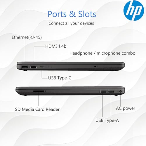 HP 15.6" FHD Laptop Computer Student and Business • The New Version for Everyday Use • AMD Dual-Core Silver CPU • 8GB RAM • 256GB PCIe • Type-C • RJ-45 • 1Yr Office 365 • Windows 11 Pro - Image 5