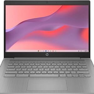 HP 2023 Chromebook Laptop, 14 Inch Display, Intel Celeron N4120 Processor, 4GB RAM, 64GB eMMC, Intel UHD Graphics 600, WiFi, Bluetooth, Chrome OS, Modern Gray