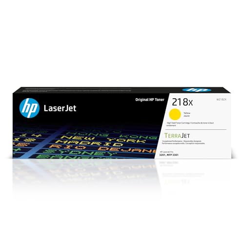 HP 218X Yellow High-Yield Toner Cartridge | Works with Color Laserjet Pro 3201, MFP 3301 Series | W2182X - Image 2
