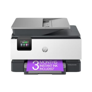 HP OfficeJet Pro 9125e All-in-One Printer, Color, Printer-for-Small Medium Business, Print, Copy, scan, fax,Touchscreen; Smart Advance Scan, 3 month Instant Ink trial included