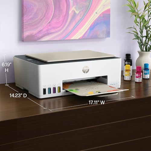 HP Smart-Tank 5000 Wireless All-in-One Ink-Tank Printer with up to 2 years of ink included, mobile print, scan, copy, white, 17.11 x 14.23 x 6.19 - Image 6