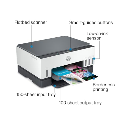 HP Smart -Tank 6001 Wireless Cartridge-Free all in one printer, this ink -tank printer comes with up to 2 years of ink included, with mobile print, scan, copy (2H0B9A) - Image 6