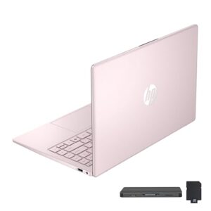 HP Stream 14″ HD BrightView Laptop, Intel Processor N150, 16GB RAM, 288GB Storage (128GB UFS + 160GB SSD Docking Station Set), Intel Graphics, HD Webcam, Wi-Fi, 1 Year Office 365, Win 11 S, Pink