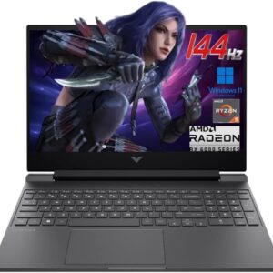 HP Victus 15.6″ 144Hz FHD Gaming Laptop,AMD Ryzen 5 7535HS,16GB DDR5 RAM,512GB SSD,AMD Radeon RX 6550M,Beats RTX 2050,Backlit Keyboard,Windows11 Pro, Mica Silver