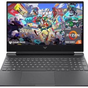 HP Victus 15.6″ 144Hz FHD Gaming Laptop,AMD Ryzen 5 7535HS,16GB DDR5 RAM,1TB SSD,AMD Radeon RX 6550M,Beats RTX 2050,Backlit Keyboard,Windows11 Pro, Mica Silver