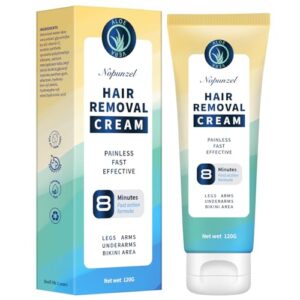 Hair Removal Cream: Intimate/Private Hair Removal Cream for Women and Men – Hair Removal for Body Legs Arms Underarms – Painless Bikini Hair Removal Cream – Depilatory Cream – Skin Friendly – 120g