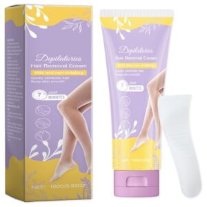 Hair Removal Cream for Women and Men, Painless Hair Removal Cream For Bikini Line, Legs, Arms, Underarms, Intimate/Private Depilatory, Skin Friendly – 100g