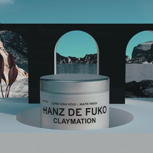 Hanz de Fuko Claymation – Premium Men’s Hair Styling Clay for a Super High Hold, Matte Finish – Clay & Wax Hybrid, Ideal Texture Product for Straight, Wavy and Thick Hair Types – 2 oz, Travel Size - Image 7