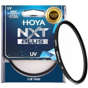 Hoya NXT Plus 82mm UV Filter — Schott B270 Clear Glass with 10-Layer HMC Multi-Coating for 98% Light Transmission, Waterproof Top-Coat, Aluminum Frame – Camera Lens Filter for Sharp, Clear Images