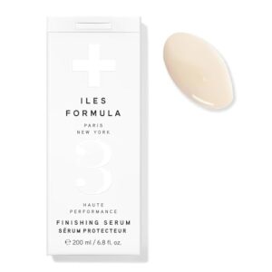 ILES FORMULA Finishing Serum – Heat, Humidity, UV Rays & Color Fade Protection – Anti-Frizz, Lightweight with Silk Extract, Macroloba Seed, Panthenol & Vitamins, 6.8 Fl Oz (200 ML)