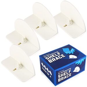 IMPRESA [4 Pack] RV Fridge Brace to Prevent Spills – Fits Wire Shelf, Camper Refrigerator Accessories to Hold Food & Drink Steady, RV Gadget