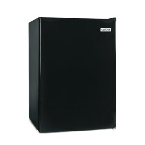 Igloo 2.6 Cu.Ft. Compact Refrigerator with Freezer, 2 Shelfs, Perfect for Homes, Offices, Dorms, Black