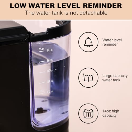 K Cup Coffee Maker, Single Serve coffee machine or Ground Coffee Machine 2 in 1, 6 to 14 Oz Brew Sizes, Mini One Cup Coffee Maker with Self cleaning Function, Fits Travel Mug, Black - Image 6