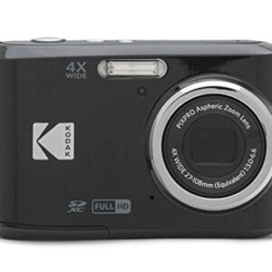 KODAK PIXPRO Friendly Zoom FZ45-BK 16MP Digital Camera with 4X Optical Zoom 27mm Wide Angle and 2.7″ LCD Screen (Black)