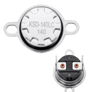 KSD-140LC Thermostat Thermal Fuse Fits for Microwave Ovens, Normally Closed Thermostat Thermal Fuse Switch (KSD-140LC 140℃)
