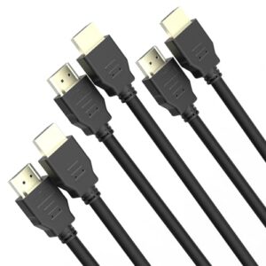 Kado 5ft HDMI Cable 3-Pack, High Speed HDMI 1.4 with Ethernet 1920×1080 FHD 144Hz 100Hz 60Hz HDCP, Male-to-Male 1.5m Genuine Parts Made for Sceptre Monitor, TV, Gaming Console, PC, Laptop, Projector