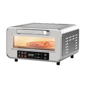 Kenmore indoor pizza oven – personal countertop electric ovens for home kitchen & restaurant, cook solo large 12” nonstick Pizzas horno de