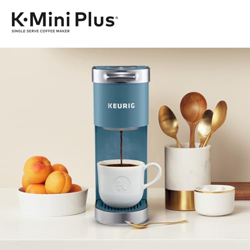 Keurig K-Mini Plus Single Serve K-Cup Pod Coffee Maker, with 6 to 12oz Brew Size, Stores up to 9 K-Cup Pods, Travel Mug Friendly, Evening Teal - Image 3
