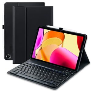 Keyboard Case for Amazon Fire Max 11 11.0-inch (13th Generation,2023 Release),Detachable Type-C Charging Port Keyboard Magnetic Case with Pen Holder fit Max 11 Tablet (Black+Black)