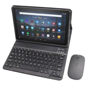 Keyboard Case for Amazon Kindle Fire HD 10&10 Plus (2021&2023) 10.1 inch, Detachable Bluetooth Keyboard with Mouse